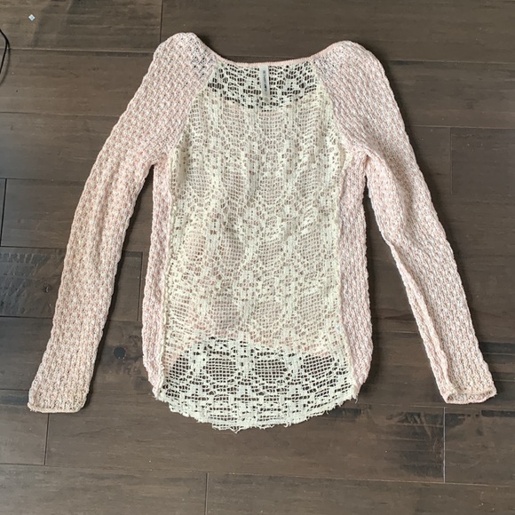 Swim cover / knit longsleeve blush pink - Picture 4 of 5
